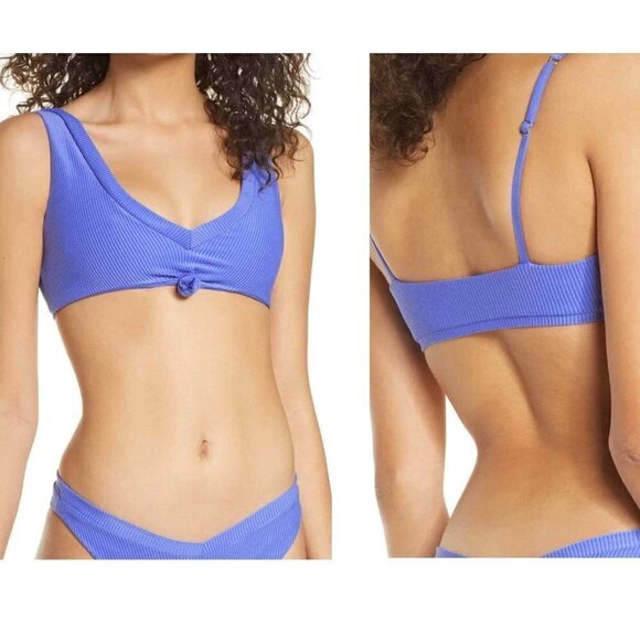Frankie's Bikinis Other - Frankie’s Austin Periwinkle Blue Ribbed Bikini Top
